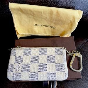 Louis Vuitton Damier Azur Cles Key Pouch